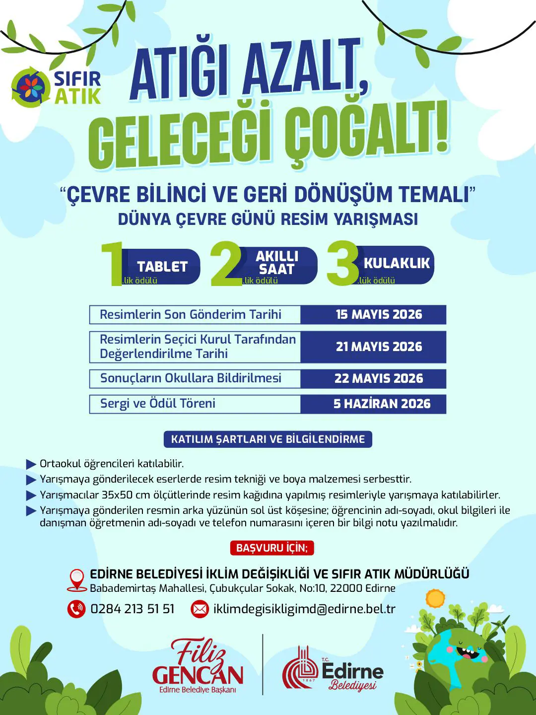 GELECEĞİN SANATÇILARI ÇEVRE İÇİN YARIŞIYOR